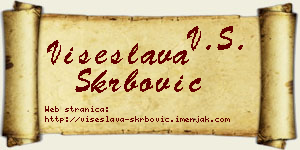 Višeslava Škrbović vizit kartica